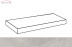 Плитка Italon Миллениум Сильвер ступень угловая левая (33x120)